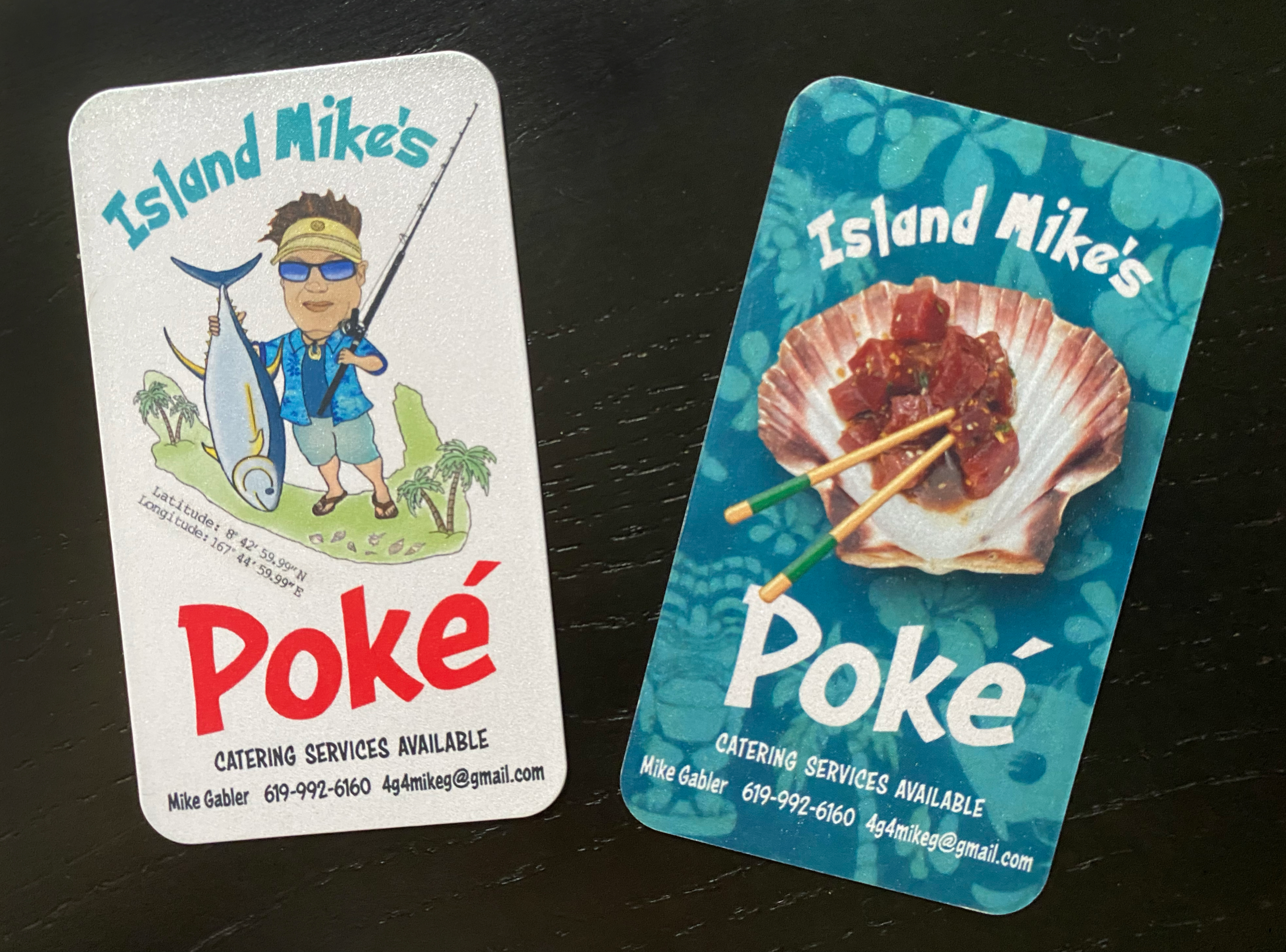Island Mike's Pie Business Card art